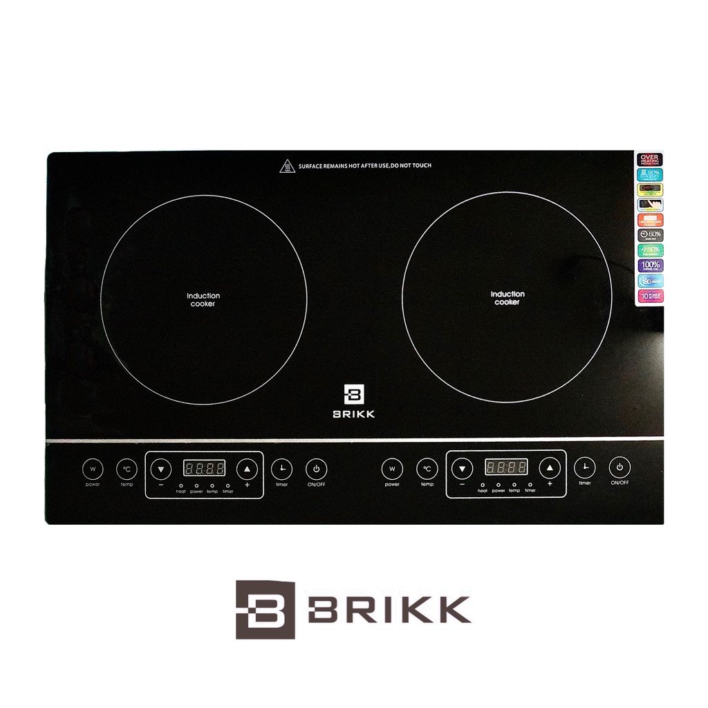 Brikk Double Burner Induction Cooker/Stove (50 Savings in Electricity