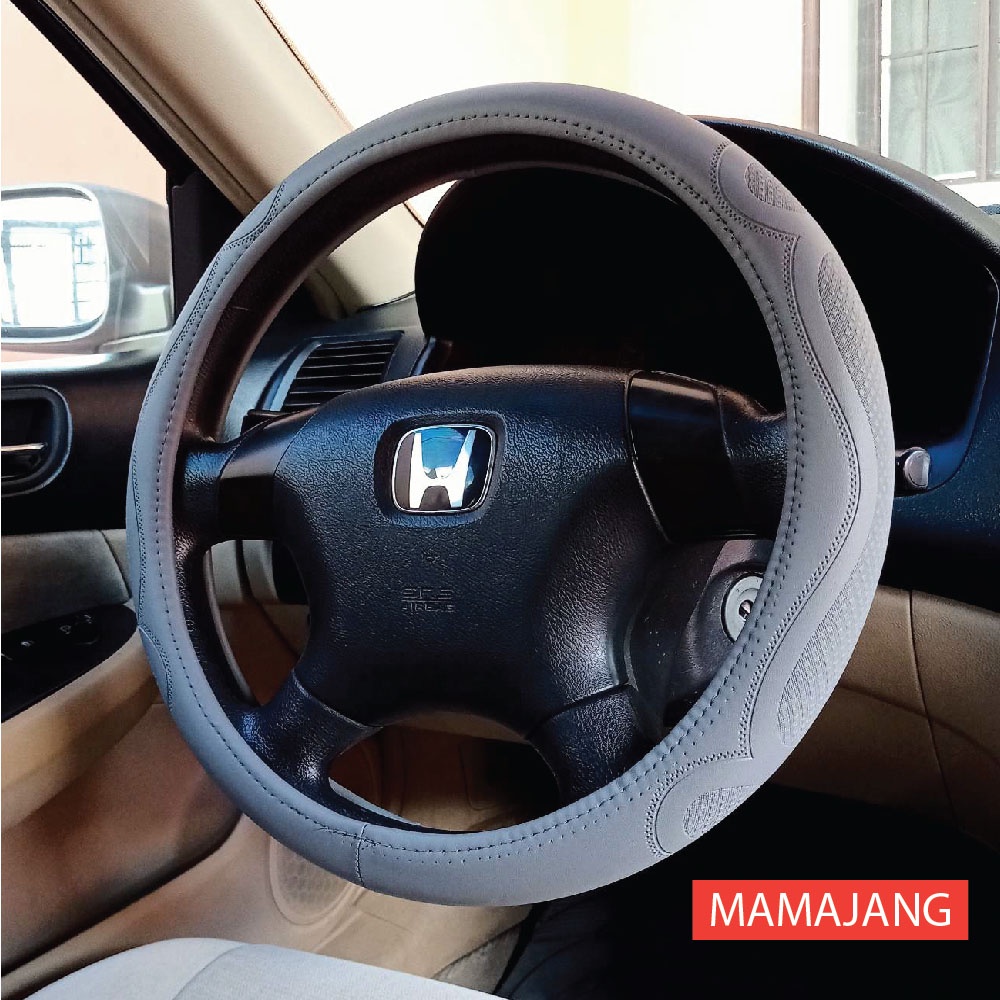 Universal Silicon Rubber Steering Wheel Cover AntiSlip ( 38cm
