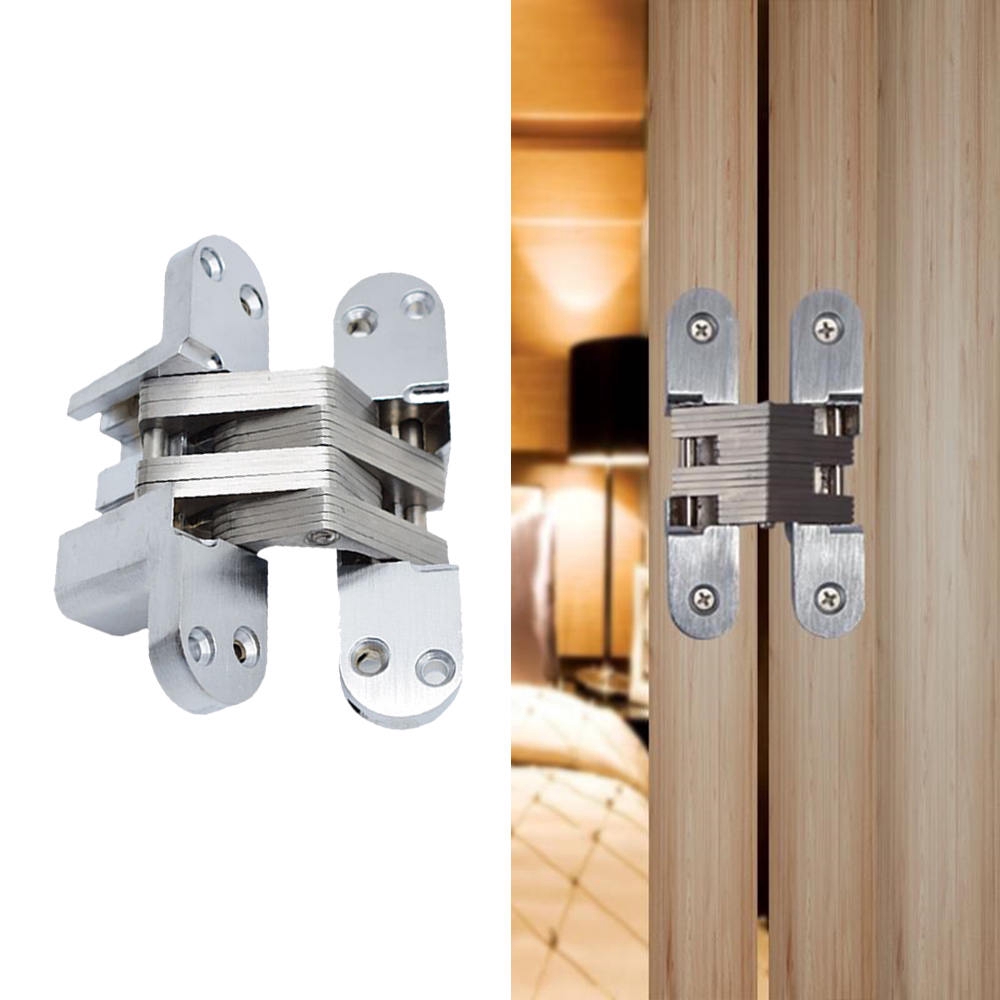 2Pcs Durable Invisible Hidden Cross Hinge Folding Door Hinge Shopee