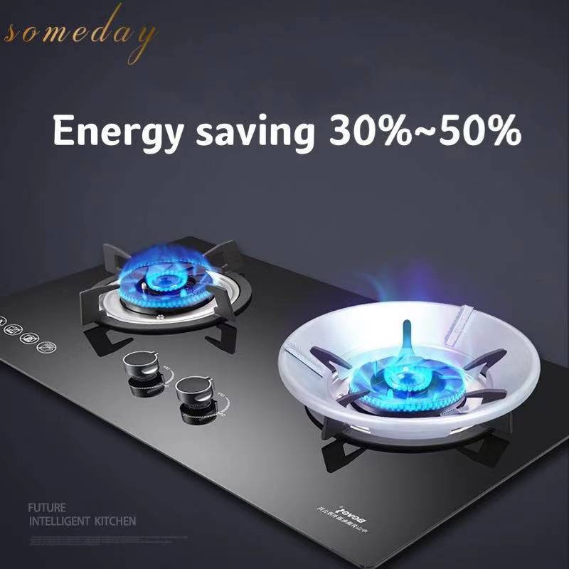 Round Heat Insulation Windproof Gas Stove Gathering Fire Reflection