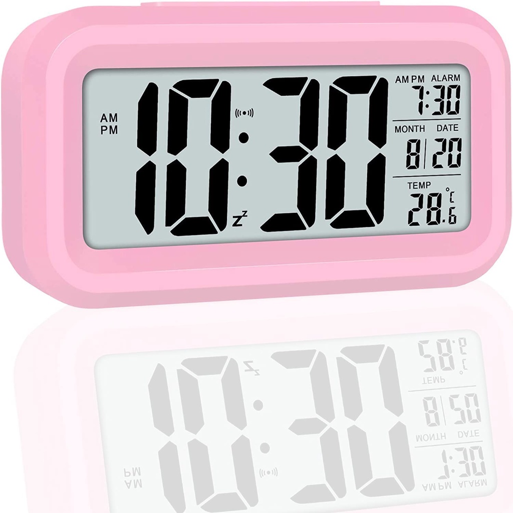 Digital Alarm Clock,battery Operated Small Desk Clocks,with Date,indoor