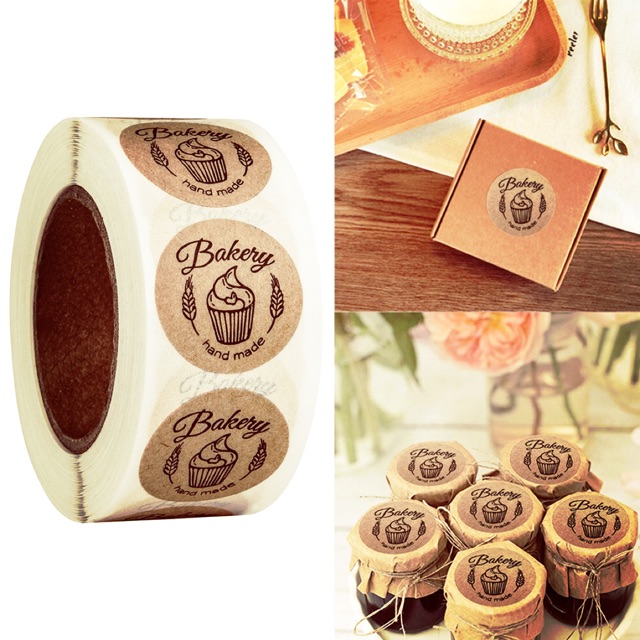 Baking Bakery Packing Kraft Sticker Sealer (100pcs) Shopee Philippines