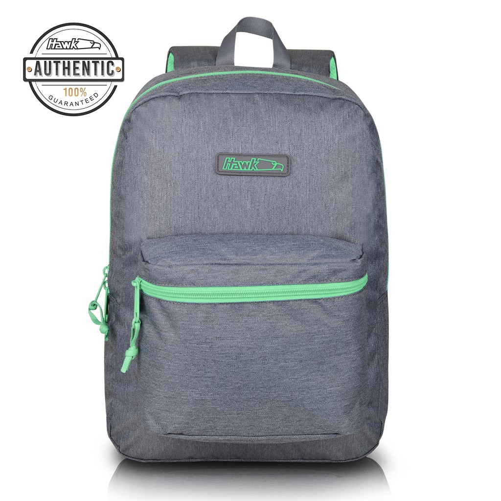 Hawk 4909 Backpack (Grey/Mint GreenTextured) Shopee Philippines