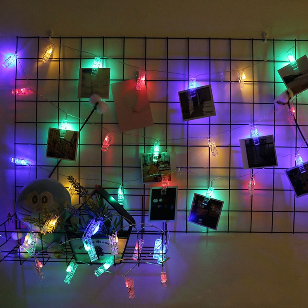 CG LED String Lights with Clips to Hang Pictures for Decoration