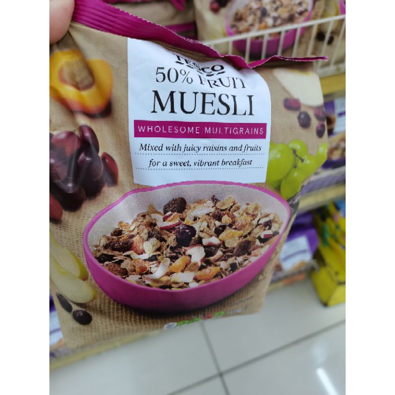 Tesco 50 Fruit MUESLI 750g Shopee Philippines