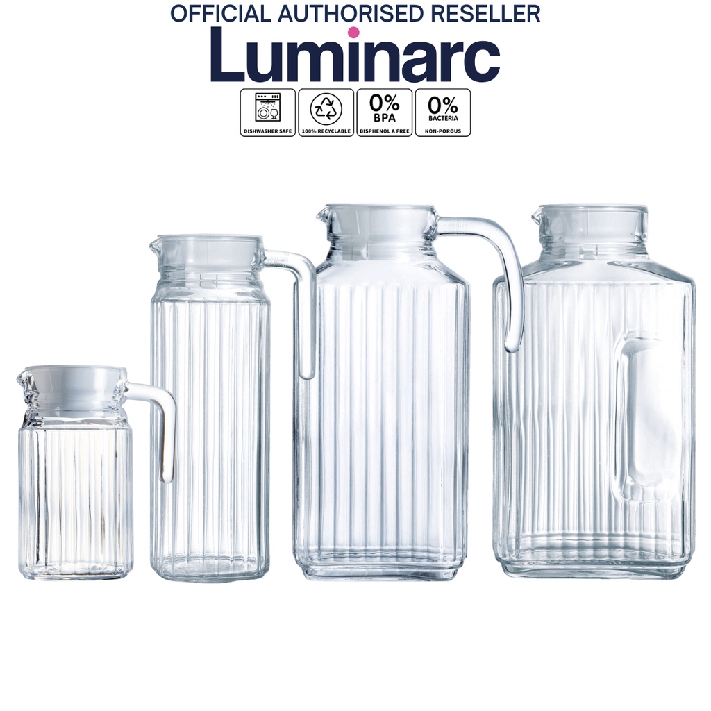 Luminarc Quadro Jug, [Glass/Pitcher/Water] Shopee Philippines