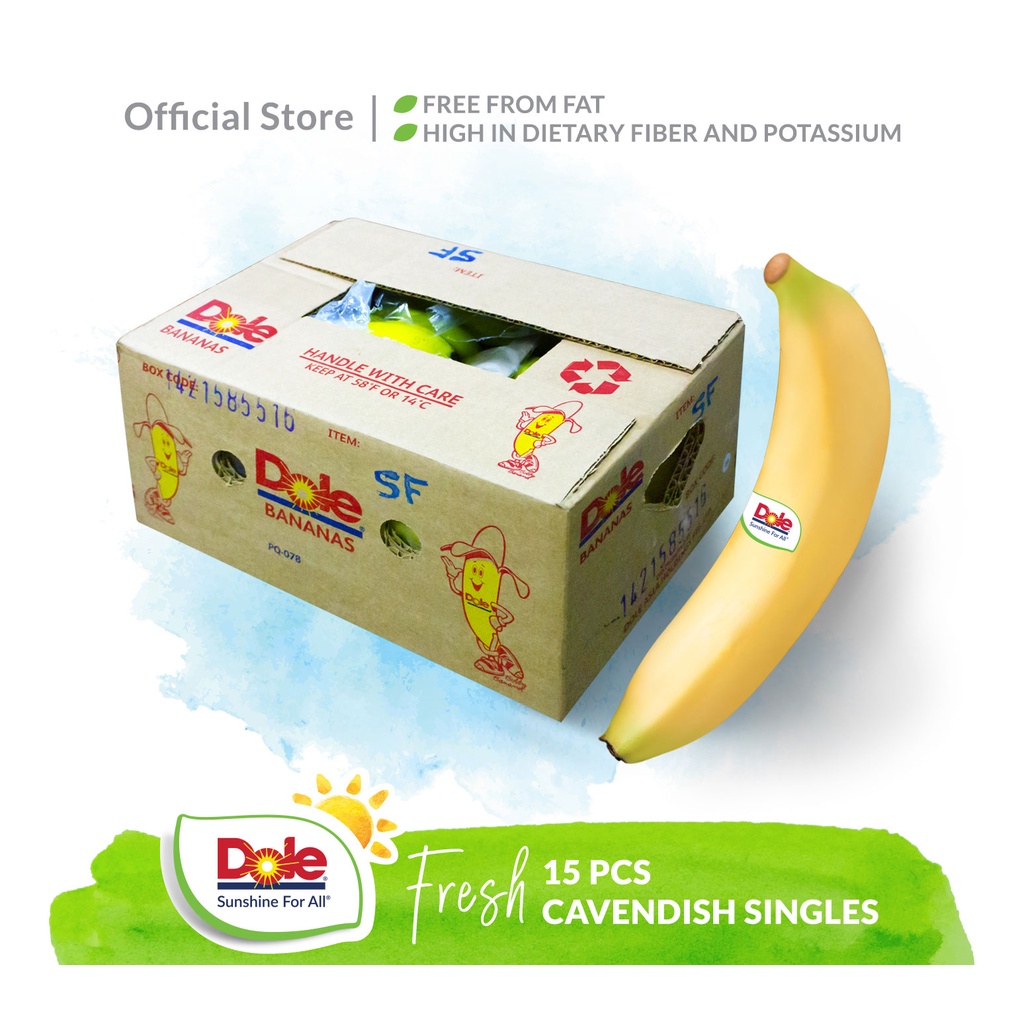 Dole Fresh Cavendish Banana 15pcs (Singles) Shopee Philippines