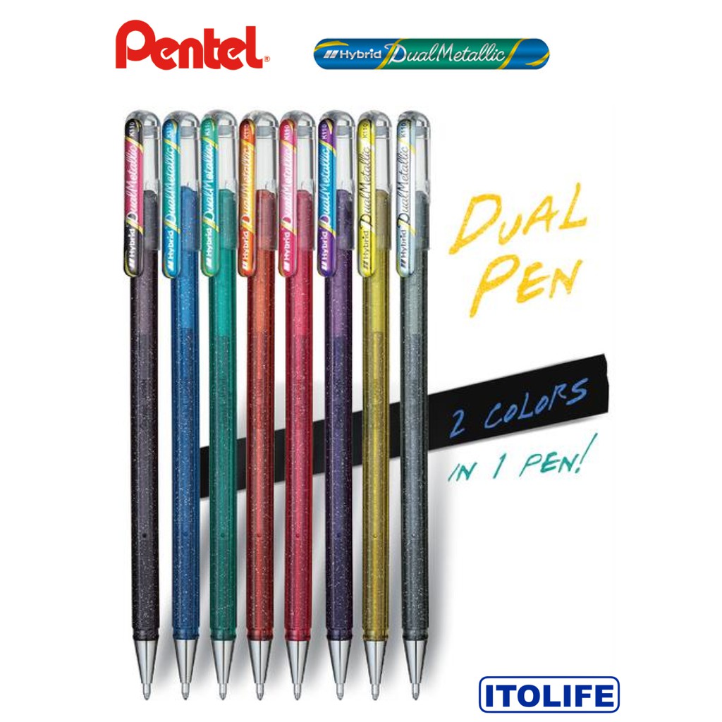 Pentel Hybrid Dual Metallic Gel Pen 1pc Shopee Philippines