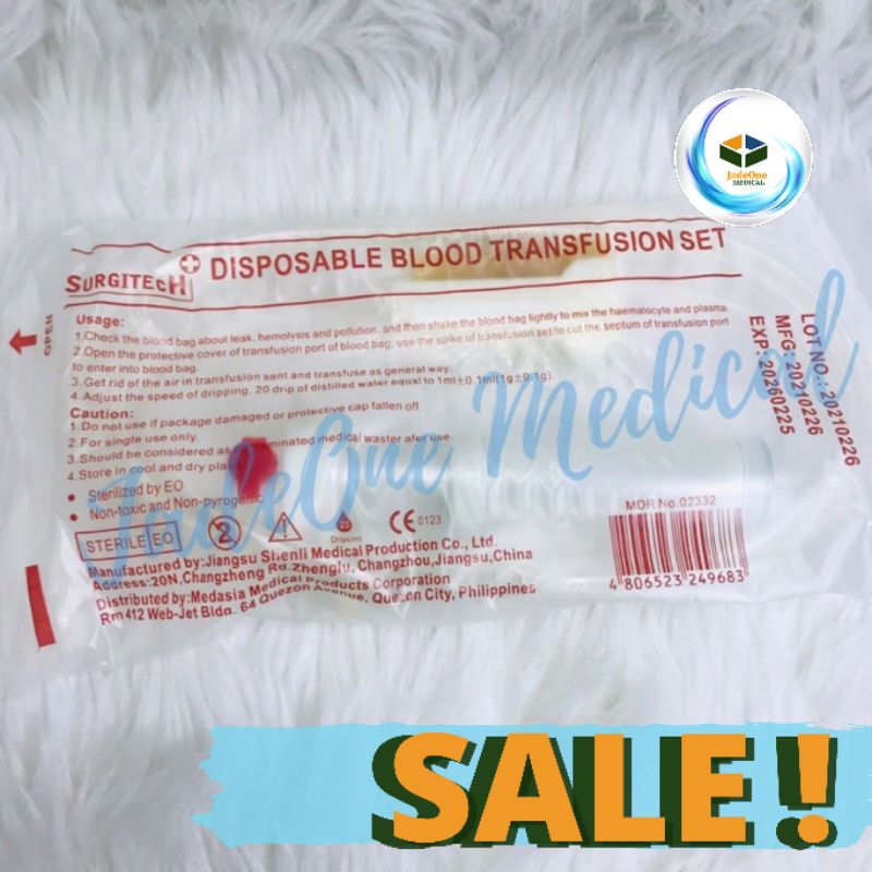 SURGITECH Blood Transfusion Set Shopee Philippines