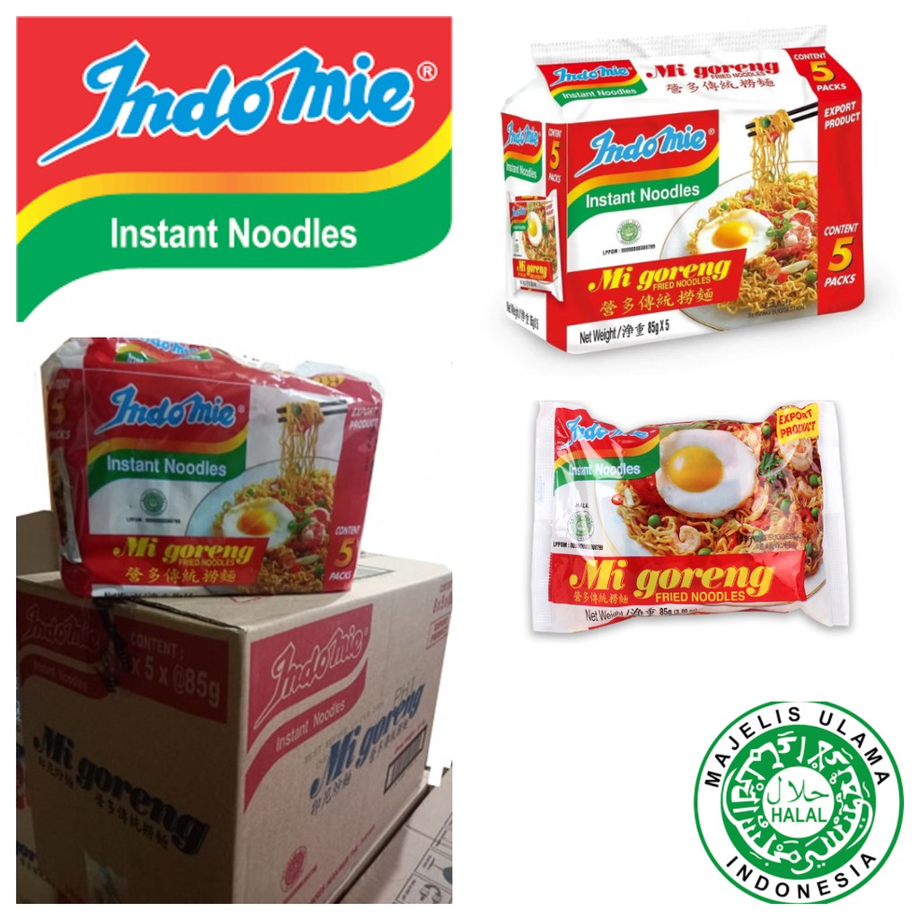 Indomie Mi Goreng Instant Fried Noodles ORIGINAL Flavor 40pcs in a Box