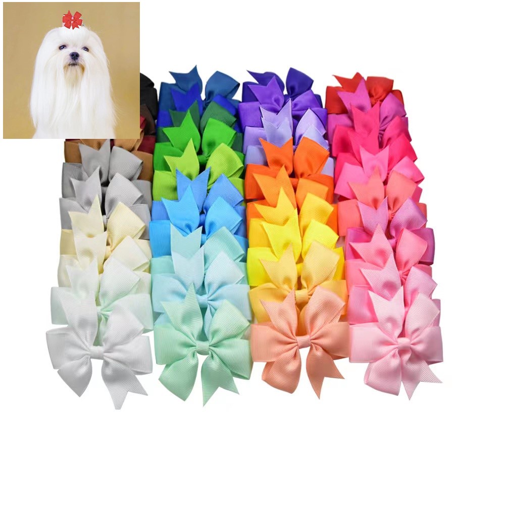 Dog Hair Clip Female Dogs Hair Tie Cats Hair Clasp(Random Pick