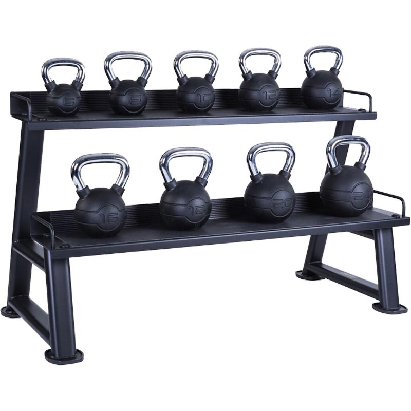 Kettlebell Stand with Rack 2 Tier can holds 45pcs per level Shopee