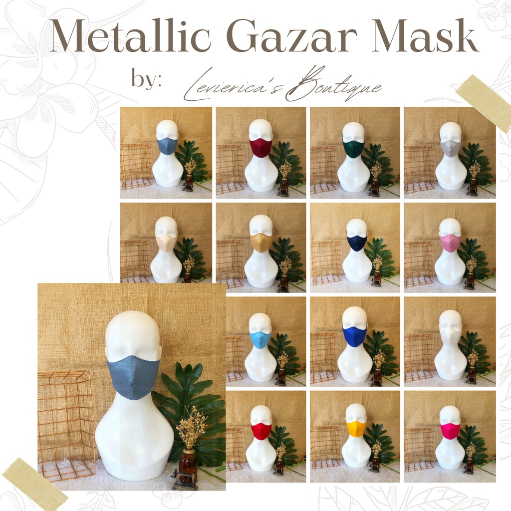 Washable Elegant Silk Face Mask for Casual Wedding Debut or any