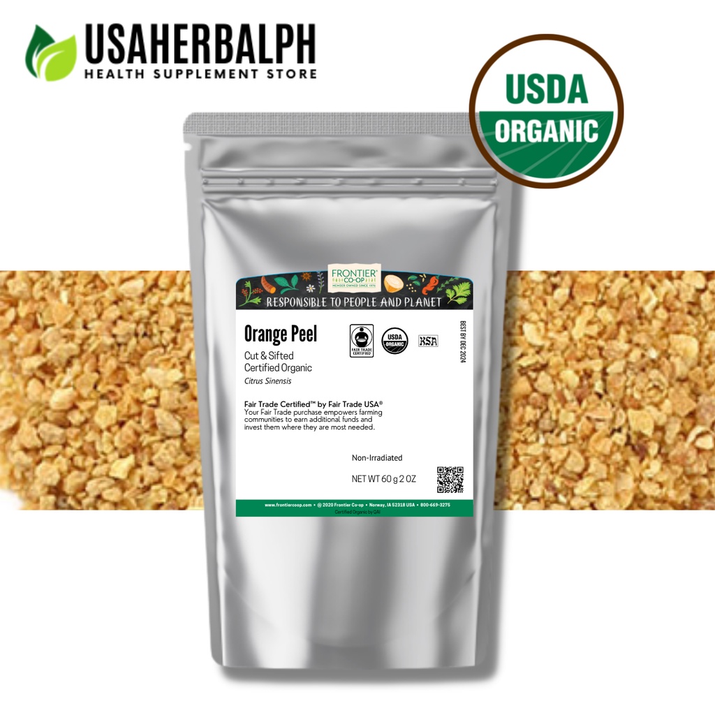 Orange Peel Tea, Herbal Traditional Medicinal Tea, Detox Dried Fruit