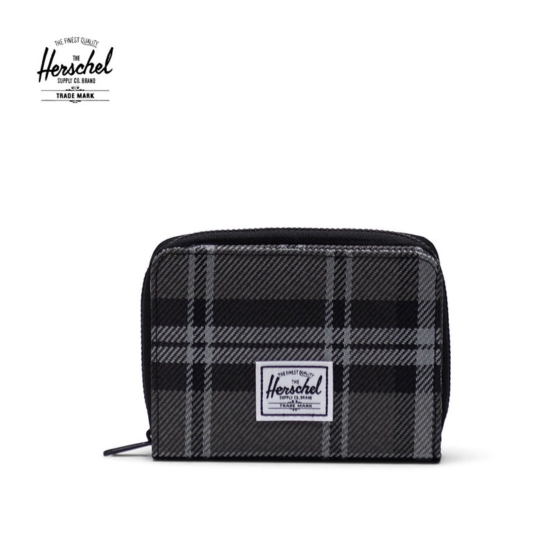 Herschel Quarry Rfid Plaid Greyscale Plaid Wallet Shopee Philippines