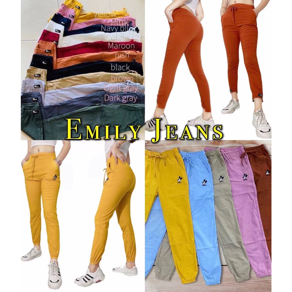 Women's Pants Korean Style Ladies Garter Plain Cotton Knit Capri Candy