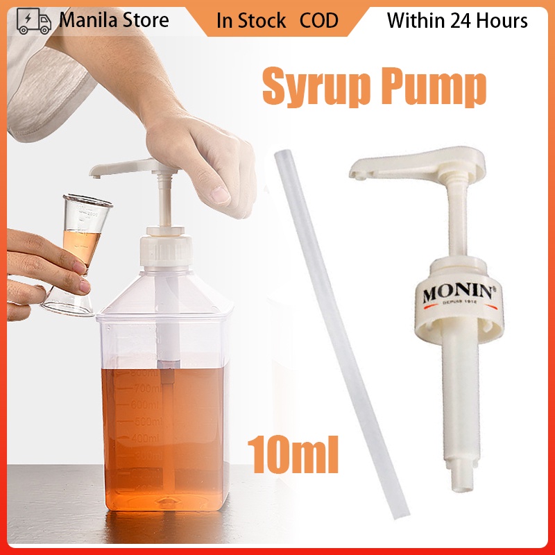 10ml Monin Syrup Pump Head Liquid Juice Dispenser Pump Oyster Sauce
