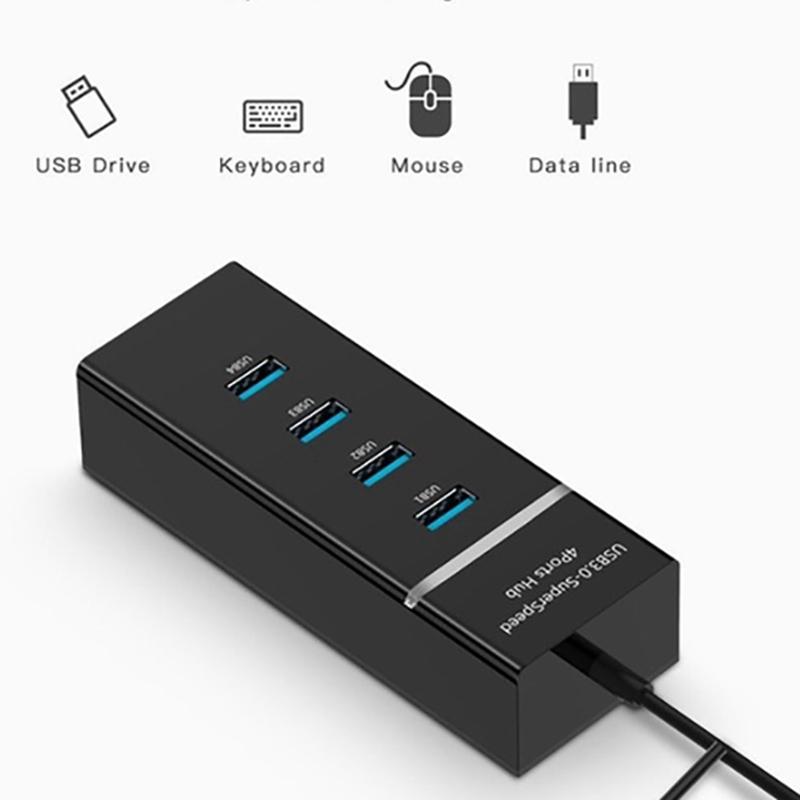 4 Port USB 3.0 Multi HUB Splitter Expansion / USPS 4 Ports High Speed