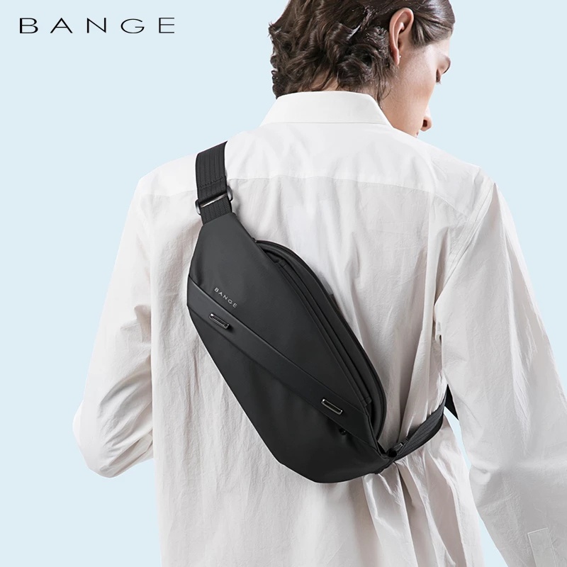 BANGE NEW sling bag for men waterproof multifunctional chest crossbody