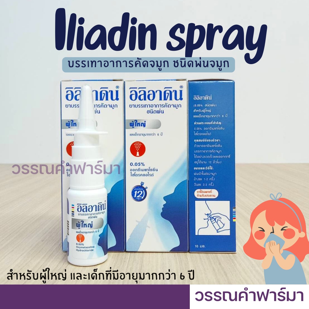 iliadin Eliam Relieve Stuffy Nose Spray Type For Adults. And Children