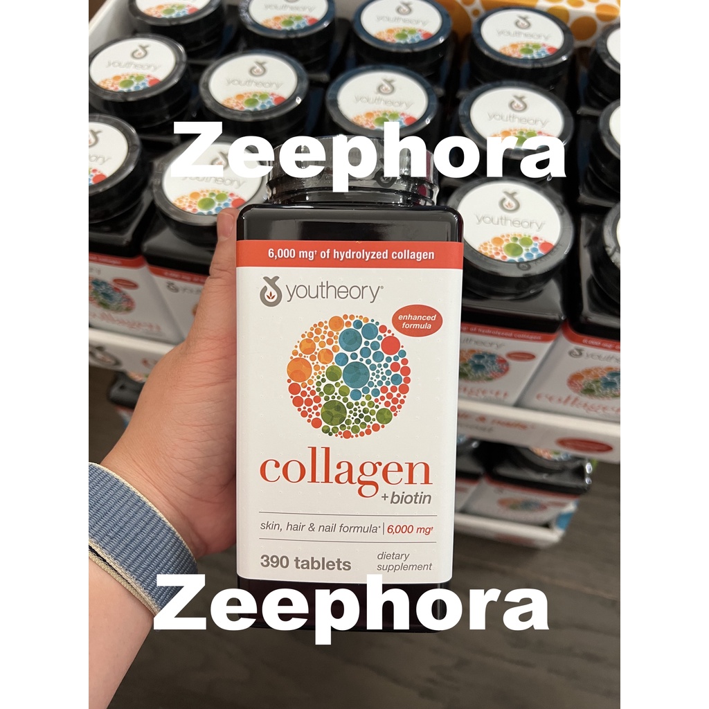 youtheory Collagen Plus Biotin 390 Tablets Shopee Philippines