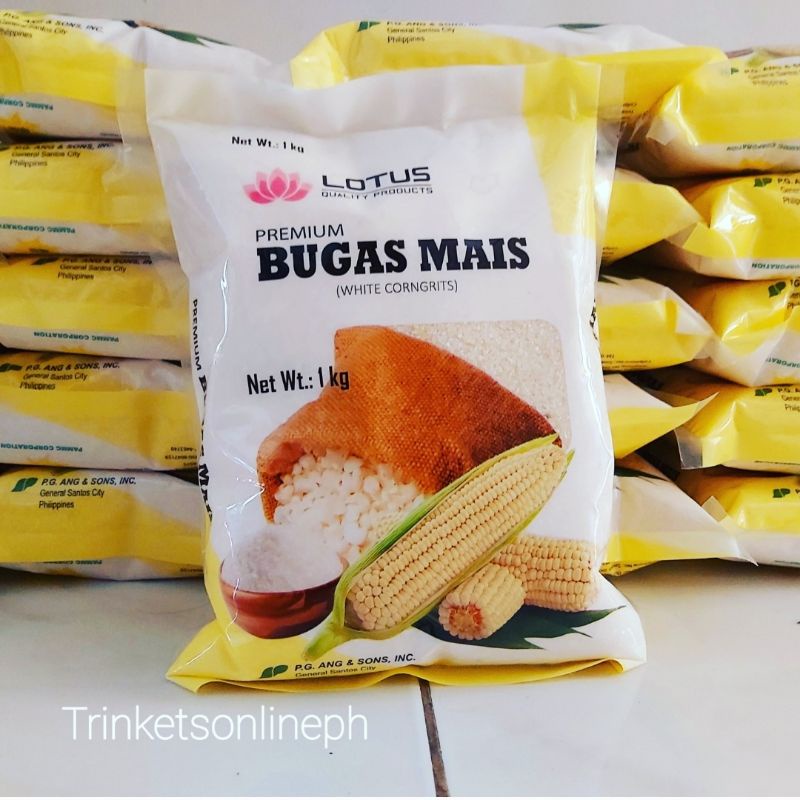 1 Kilogram Local WHITE Corn Grits 14 Bugas Mais Shopee Philippines