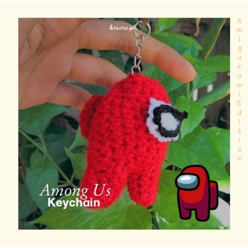 Among Us Keychain Crochet Shopee Philippines