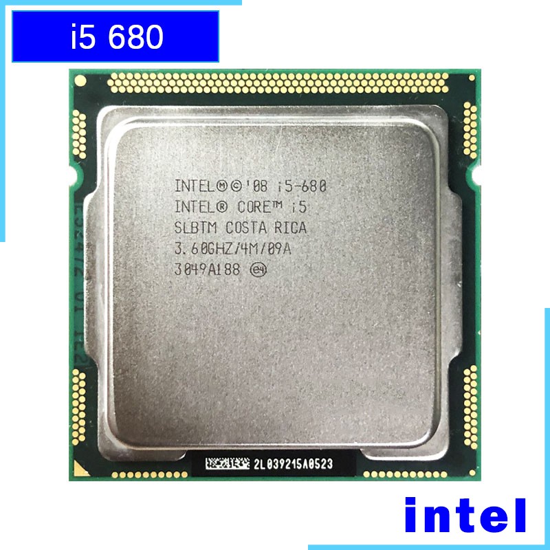 Intel Core i5 650 i5 660 i5 670 i5 680 dualcore 3.6 GHz