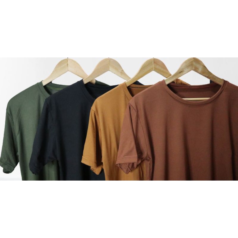EARTH TONE AND PASTEL PLAIN TEE SHIRT ROUND NECK SHIRT Shopee Philippines