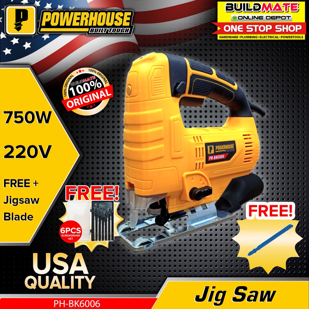 POWERHOUSE Jigsaw 750W PHBK6006 +FREE Jigsaw Blade + FREE SCREWDRIVER