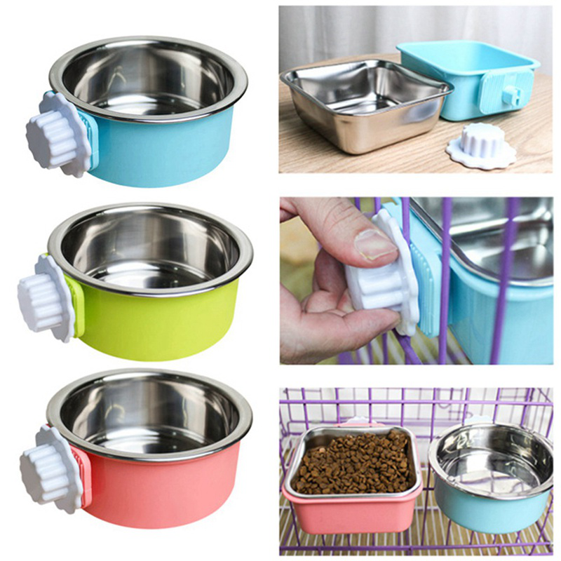 tranquillt Pet Bowl Stainless Steel Water Food Feeder Feeding Dog Puppy
