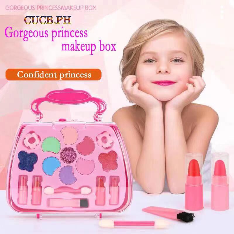 Authentic availableSafe Simulation Makeup Palette Toy Table Dress Cosmetics Box Set Shopee