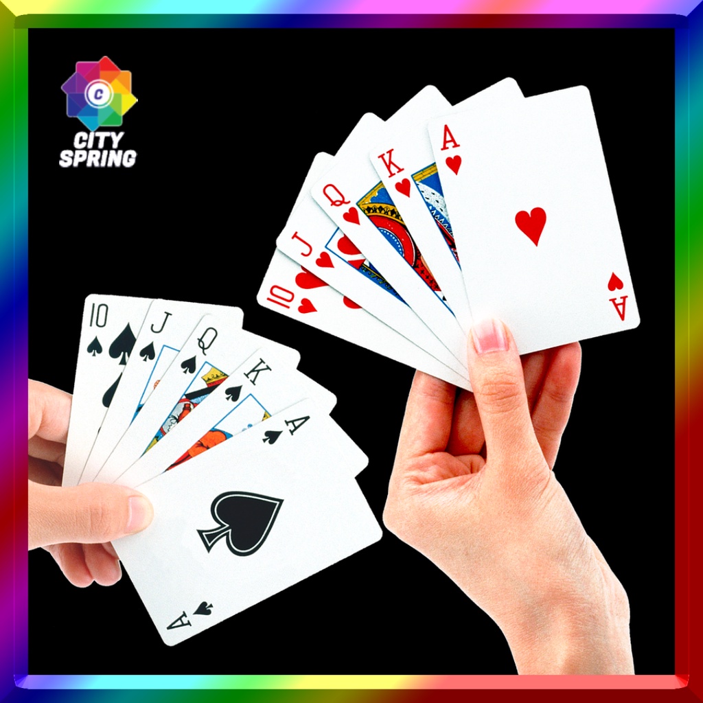 Playing Cards Plastic Baraha Poker Playing Card Shopee Philippines