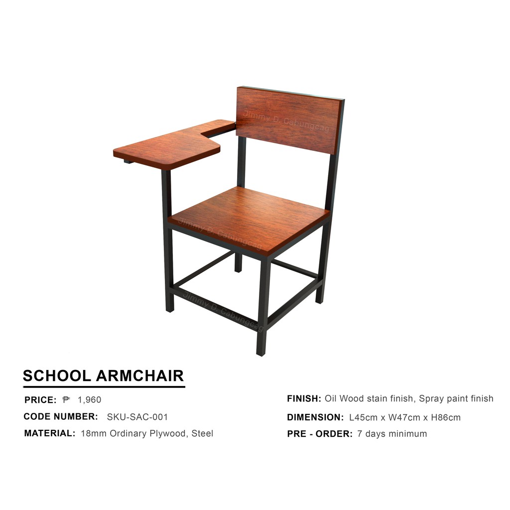 School armchair Shopee Philippines