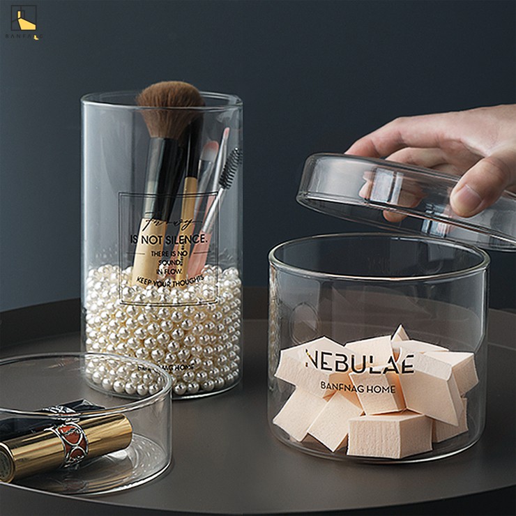 Makeup Brush Container With Lid Saubhaya Makeup