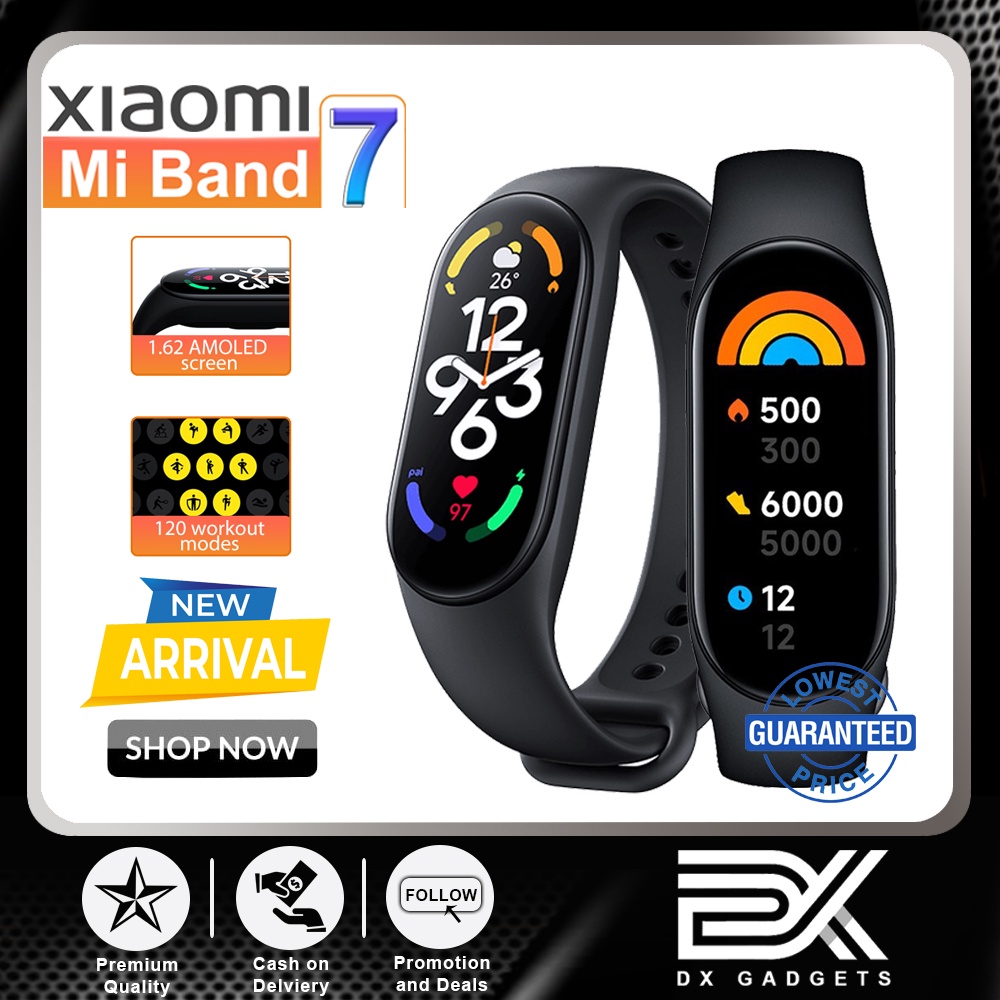 Xiaomi Mi Band 7 Smart Bracelet 1.62" 5ATM AMOLED Bluetooth 5.2 with