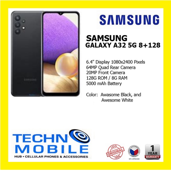 Samsung Galaxy A32 LTE, A32 5G [8+128] 1 Year Warranty
