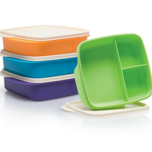 Tupperware Square Divided Lunch Box Shopee Philippines