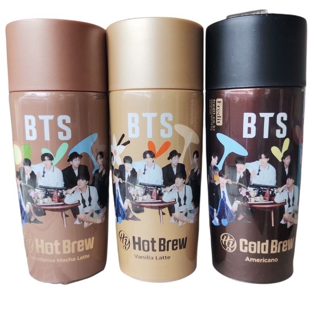 BTS COFFEE ( BTS COLD BREW AND BTS HOT BREW & MACADAMIA HOT BREW