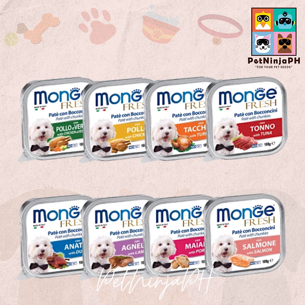 Monge Fresh Dog Wet Food 100 g Shopee Philippines
