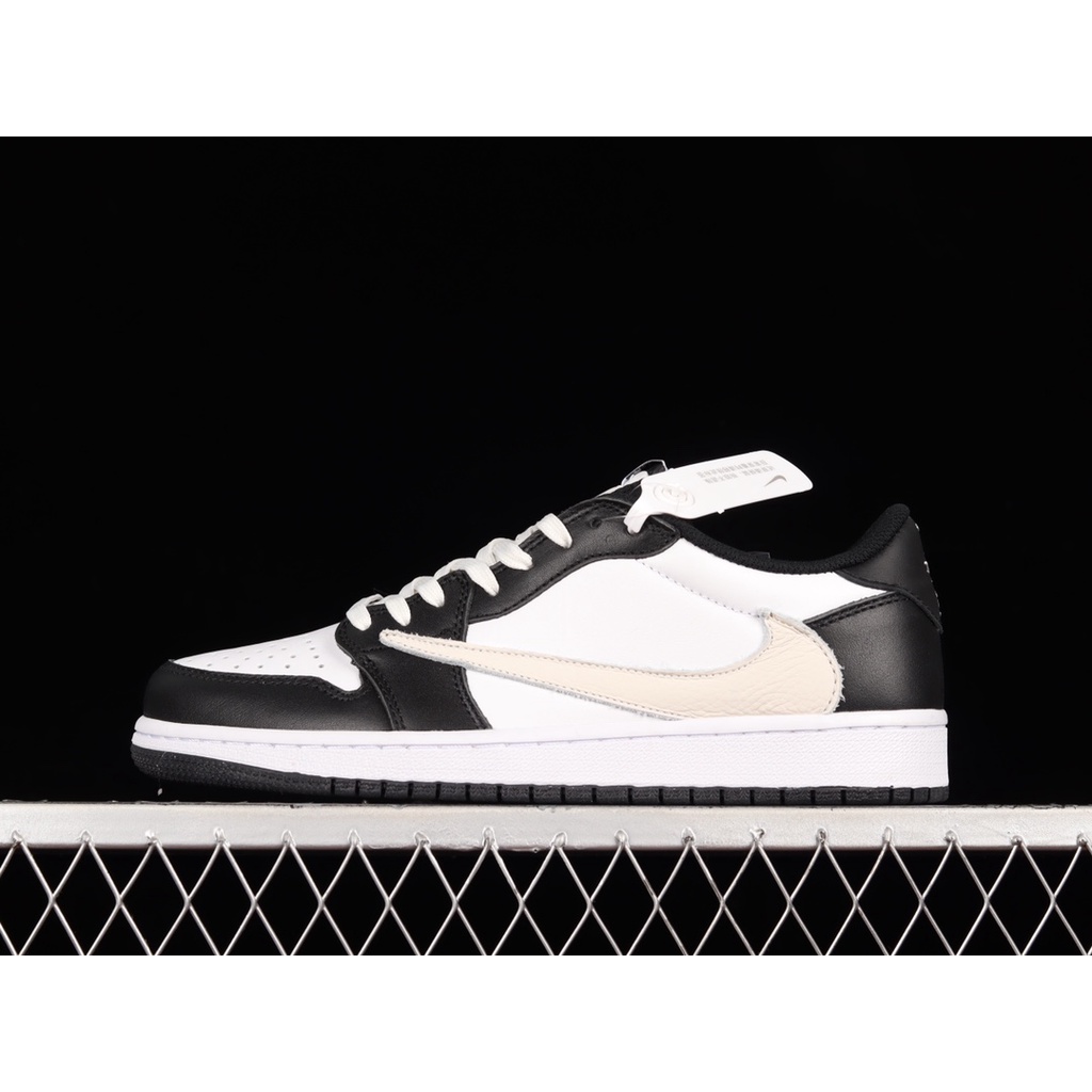 Travis Scott x Air Jordan 1 Low OG "White Black" Basketball Shoes Low