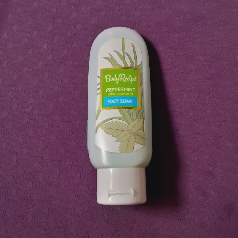 Body Recipe Peppermint with Eucalyptus Oil Foot Soak 60mL Shopee
