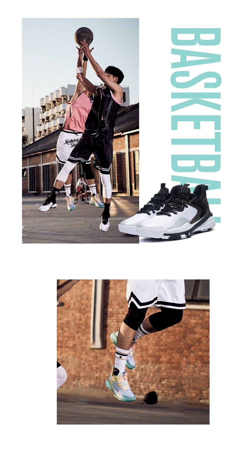 XTEP Men Basketball Shoes High Top Sport Mesh Breathable Training