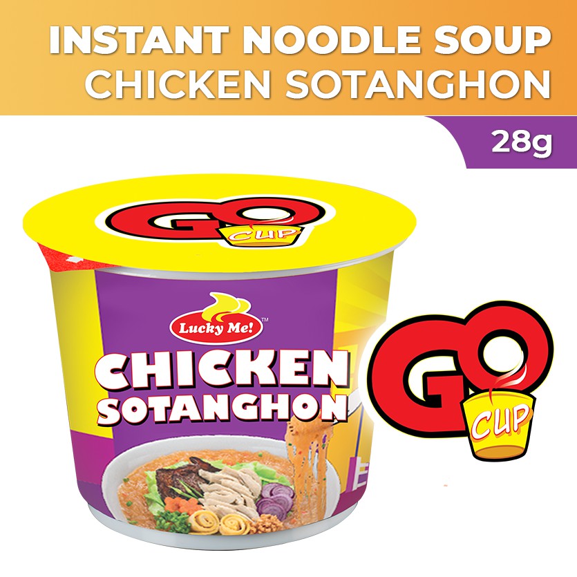 Lucky Me! Go Cup Mini Instant Noodle Soup Sotanghon Lite 28g Shopee