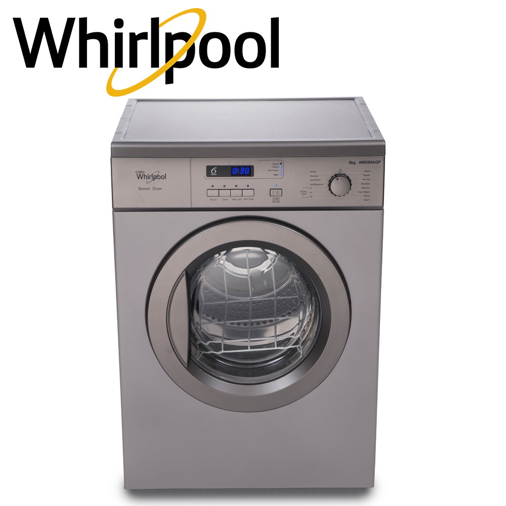 Whirlpool 8 kg Front Load Electric Dryer AWD80AGP (Graphite) Shopee