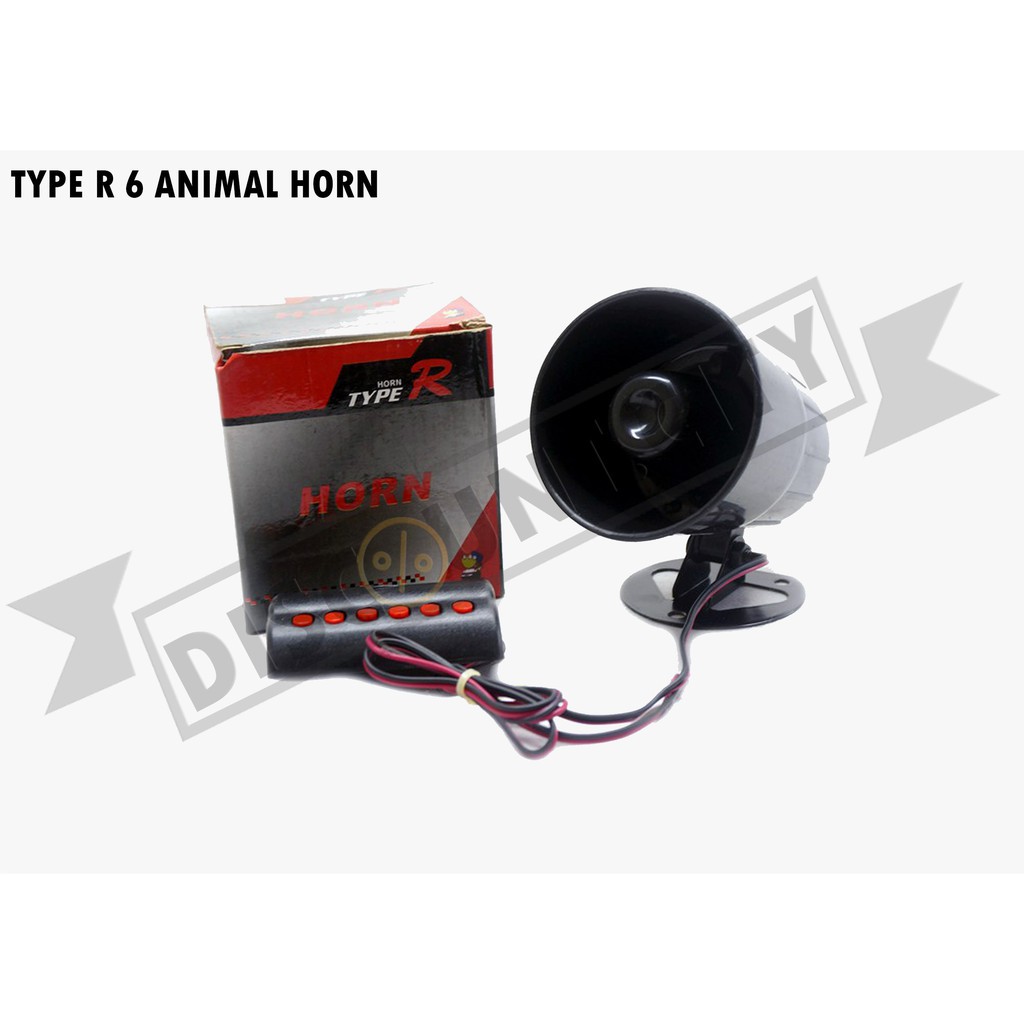 Type R Universal 6 Animal Sound Horn 50W 150DB 12V Shopee Philippines