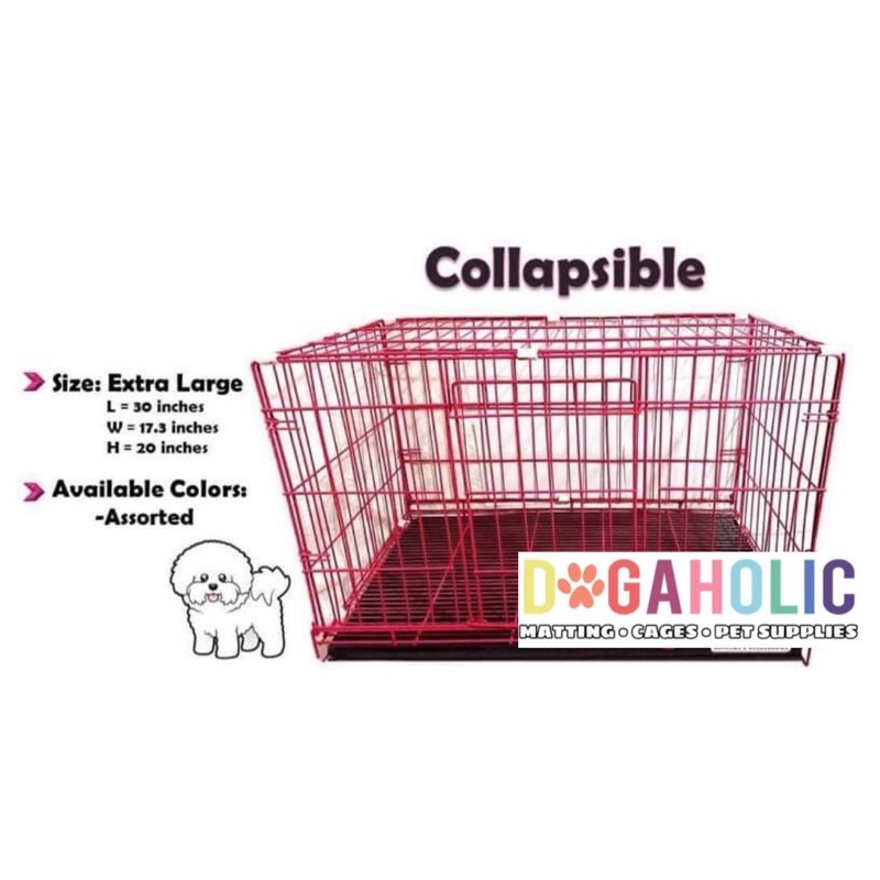 Dog cage collapsible XL. Shopee Philippines