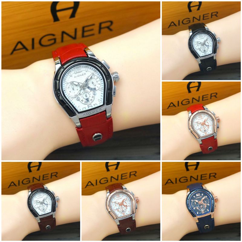 Aigner Palermo Women's Watches Active Crono Leather Strap Aigner