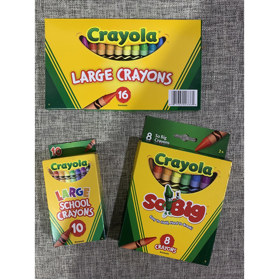 Crayons SO BIG, LARGE by CRAYOLA 8s 10s, 16s SO BIG Junior 12 Shopee