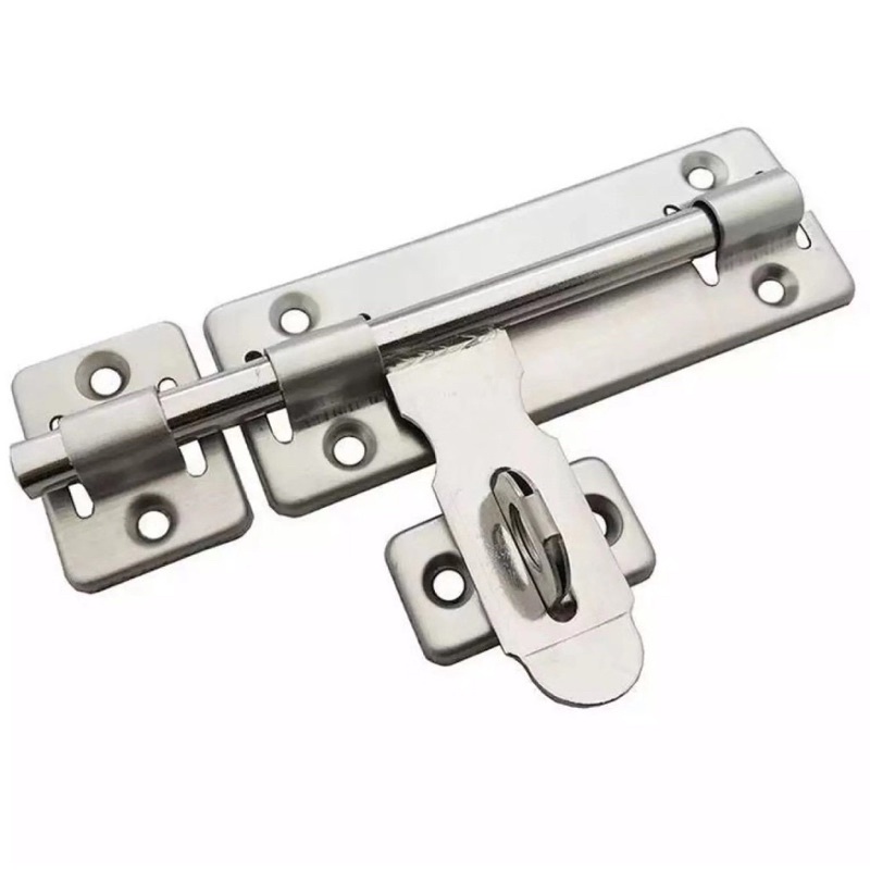 Stainless Steel Barrel Bolt Door Lock With Screws Latch Padlock Clasp